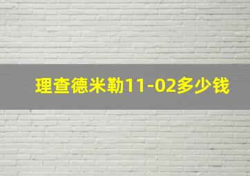 理查德米勒11-02多少钱