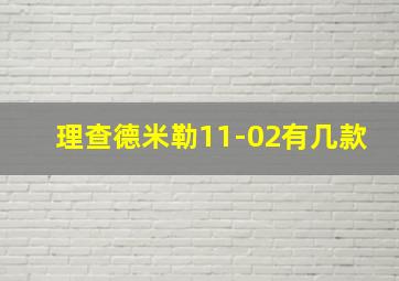 理查德米勒11-02有几款