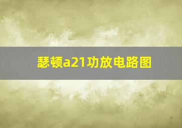 瑟顿a21功放电路图