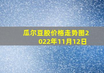 瓜尔豆胶价格走势图2022年11月12日