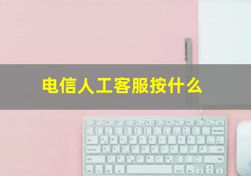 电信人工客服按什么