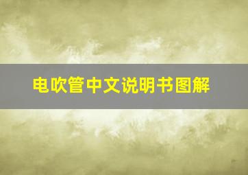 电吹管中文说明书图解