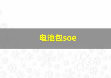 电池包soe