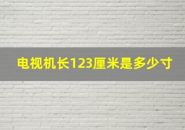 电视机长123厘米是多少寸