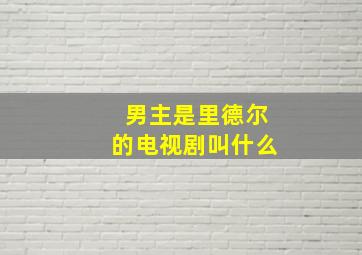 男主是里德尔的电视剧叫什么