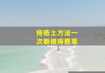 痔疮土方法一次断根痔疮草