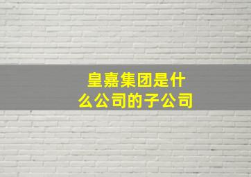 皇嘉集团是什么公司的子公司