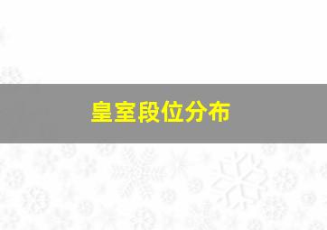 皇室段位分布