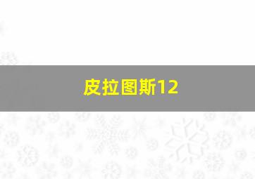 皮拉图斯12