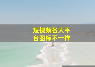 短视频各大平台图标不一样