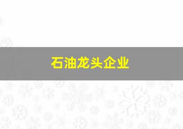 石油龙头企业