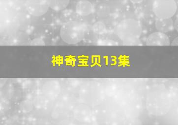 神奇宝贝13集