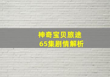 神奇宝贝旅途65集剧情解析