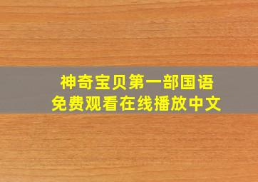 神奇宝贝第一部国语免费观看在线播放中文