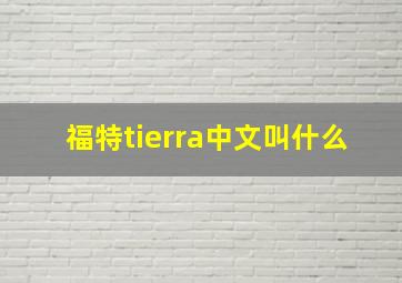 福特tierra中文叫什么