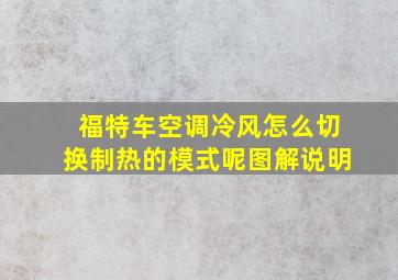 福特车空调冷风怎么切换制热的模式呢图解说明