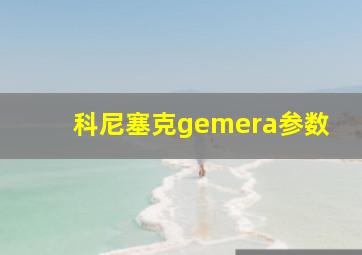 科尼塞克gemera参数