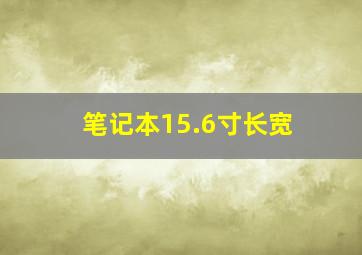 笔记本15.6寸长宽