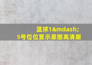 篮球1—5号位位置示意图高清版