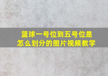 篮球一号位到五号位是怎么划分的图片视频教学