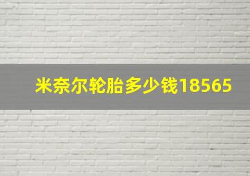 米奈尔轮胎多少钱18565