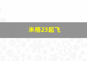 米格23起飞