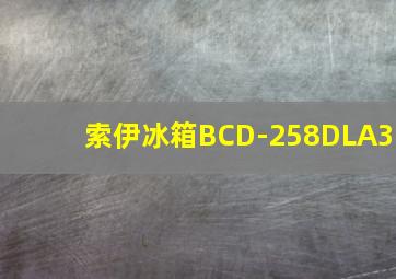 索伊冰箱BCD-258DLA3