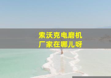 索沃克电磨机厂家在哪儿呀