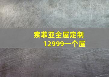 索菲亚全屋定制12999一个屋