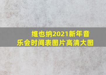 维也纳2021新年音乐会时间表图片高清大图