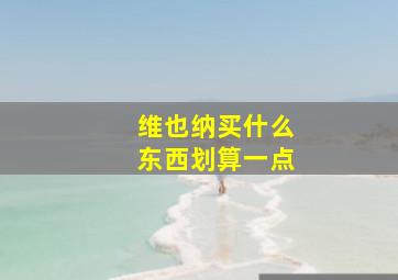 维也纳买什么东西划算一点