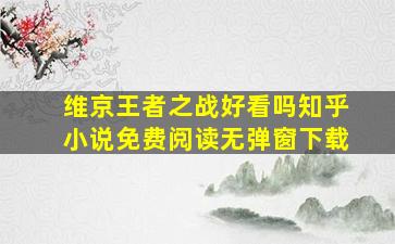 维京王者之战好看吗知乎小说免费阅读无弹窗下载