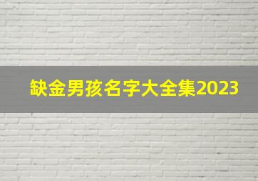 缺金男孩名字大全集2023