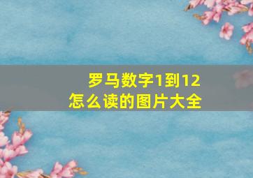 罗马数字1到12怎么读的图片大全