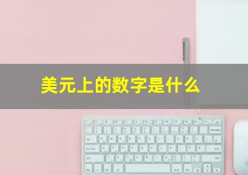 美元上的数字是什么