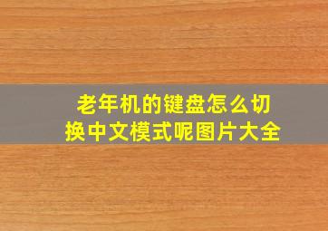 老年机的键盘怎么切换中文模式呢图片大全