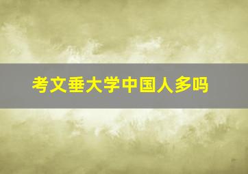 考文垂大学中国人多吗