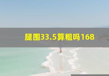 腿围33.5算粗吗168