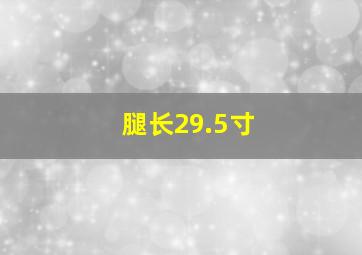 腿长29.5寸