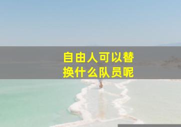 自由人可以替换什么队员呢