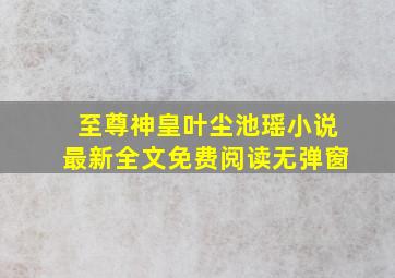 至尊神皇叶尘池瑶小说最新全文免费阅读无弹窗