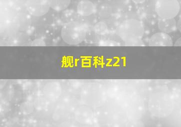 舰r百科z21