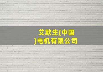 艾默生(中国)电机有限公司