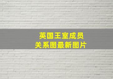 英国王室成员关系图最新图片