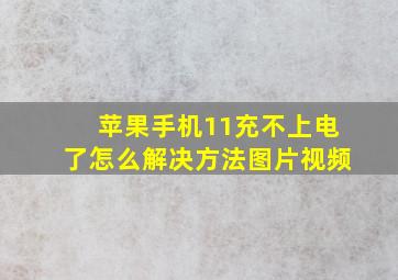 苹果手机11充不上电了怎么解决方法图片视频