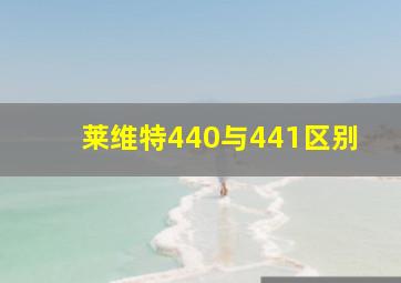 莱维特440与441区别