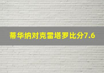 蒂华纳对克雷塔罗比分7.6