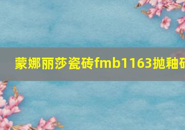 蒙娜丽莎瓷砖fmb1163抛釉砖