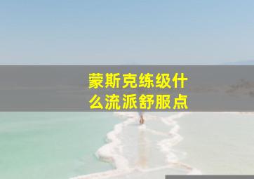 蒙斯克练级什么流派舒服点