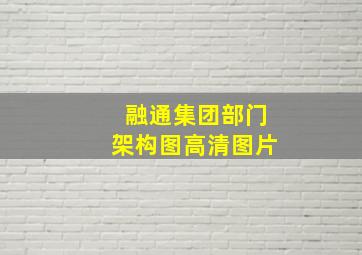 融通集团部门架构图高清图片